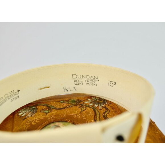 Antique Victorian Men's Cuff & Collar Stay Box Leather Covered Wood - Picture 16 of 16